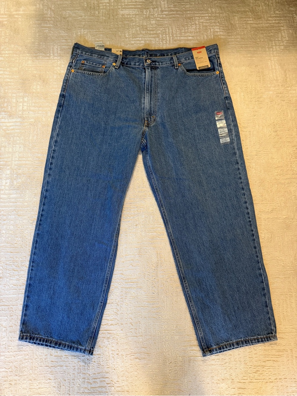 Levi's Men's Dark Blue Relaxed Fit Denim Jeans